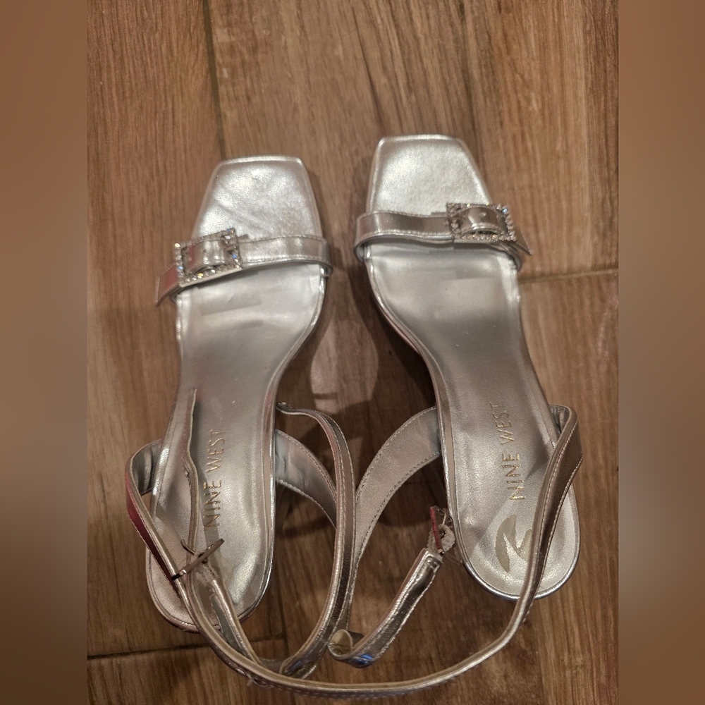 Nine West Silver Women's Sandals